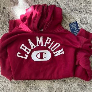 Brand new crimson champion hoodie